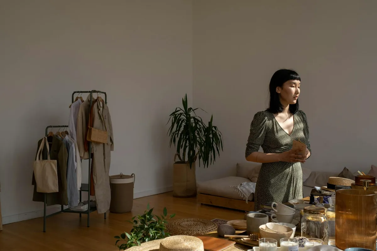 A peaceful, organised home interior