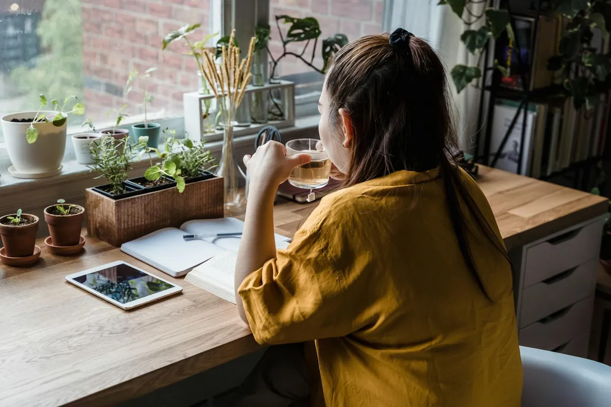 A peaceful Monday morning with coffee on a cozy desk